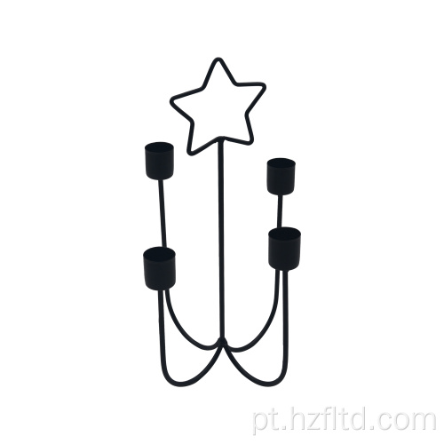 Holder de candelabra de estrela de Natal